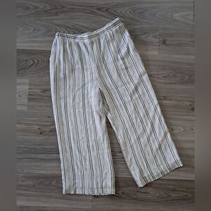 Women's Karen Kane pull on casual pants large like new‎ striped